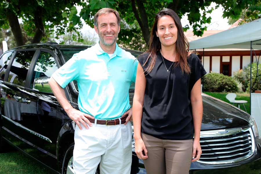 La Copa Chrysler 2015. Roy Mackenzie y Verónica Barahona