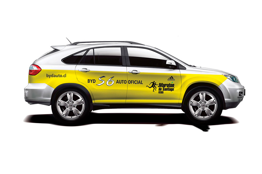 bydauto s6 auto oficial maraton santiago 2013