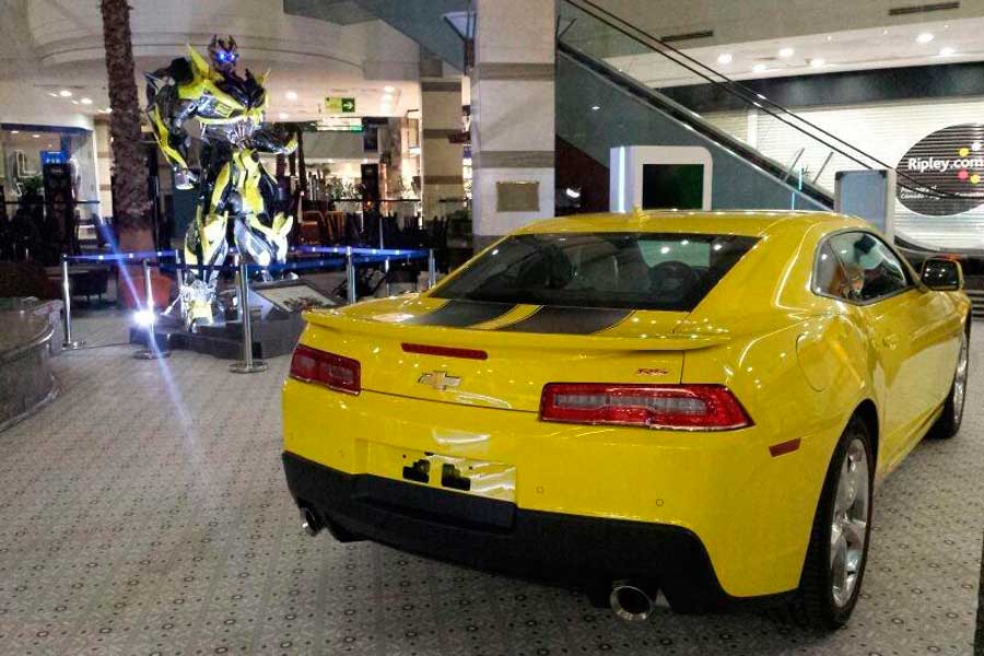 Chevrolet Exhibe a Bumblebee en Alto Las Condes